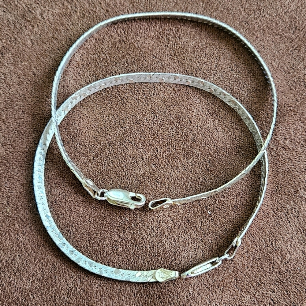Silver bracelets from Italy